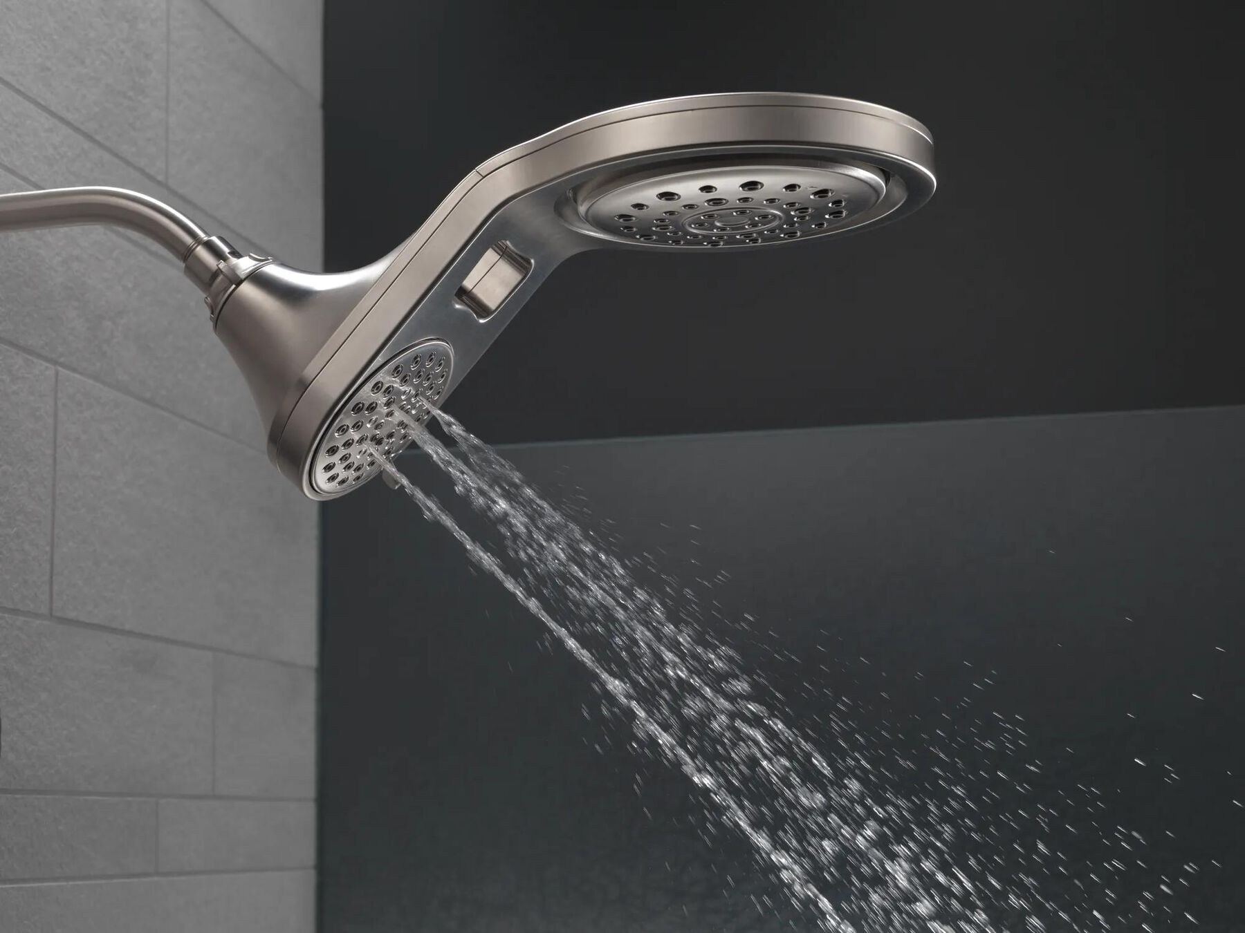 HydroRain&reg; 5-Setting Two-in-One Shower Head