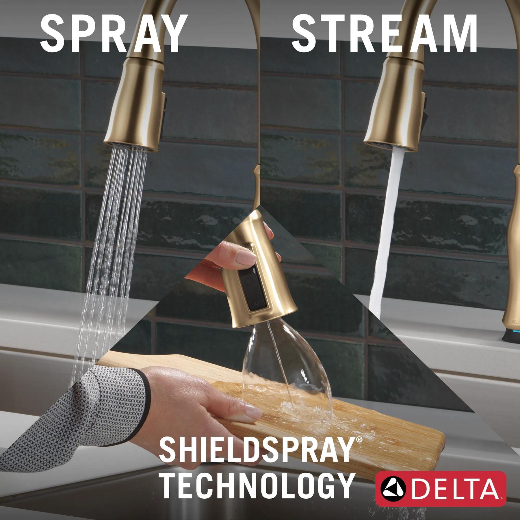 Touch<sub>2</sub>O&reg; Technology Kitchen Faucet with Touchless Technology