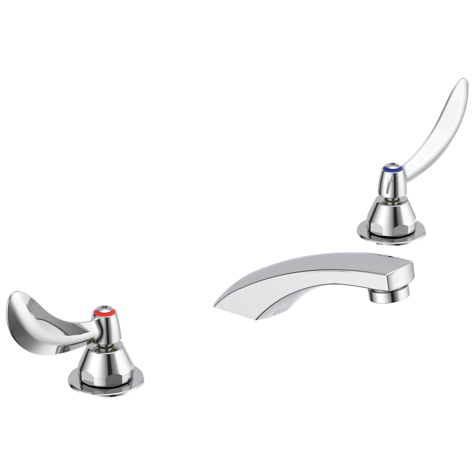 Two Handle Widespread Lavatory Faucet - Less Pop-Up