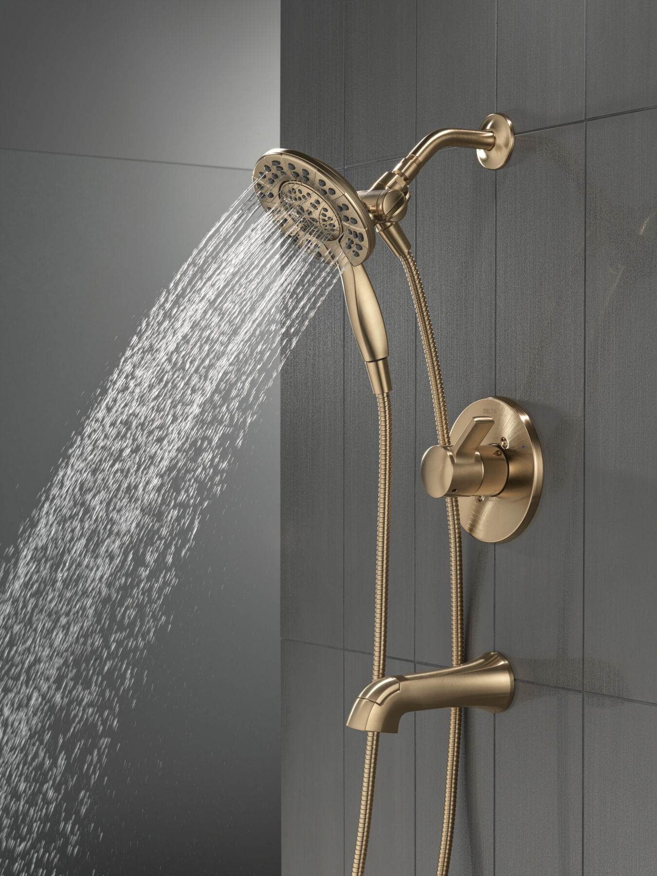 Tub Shower Trim with Universal Rough Bundle