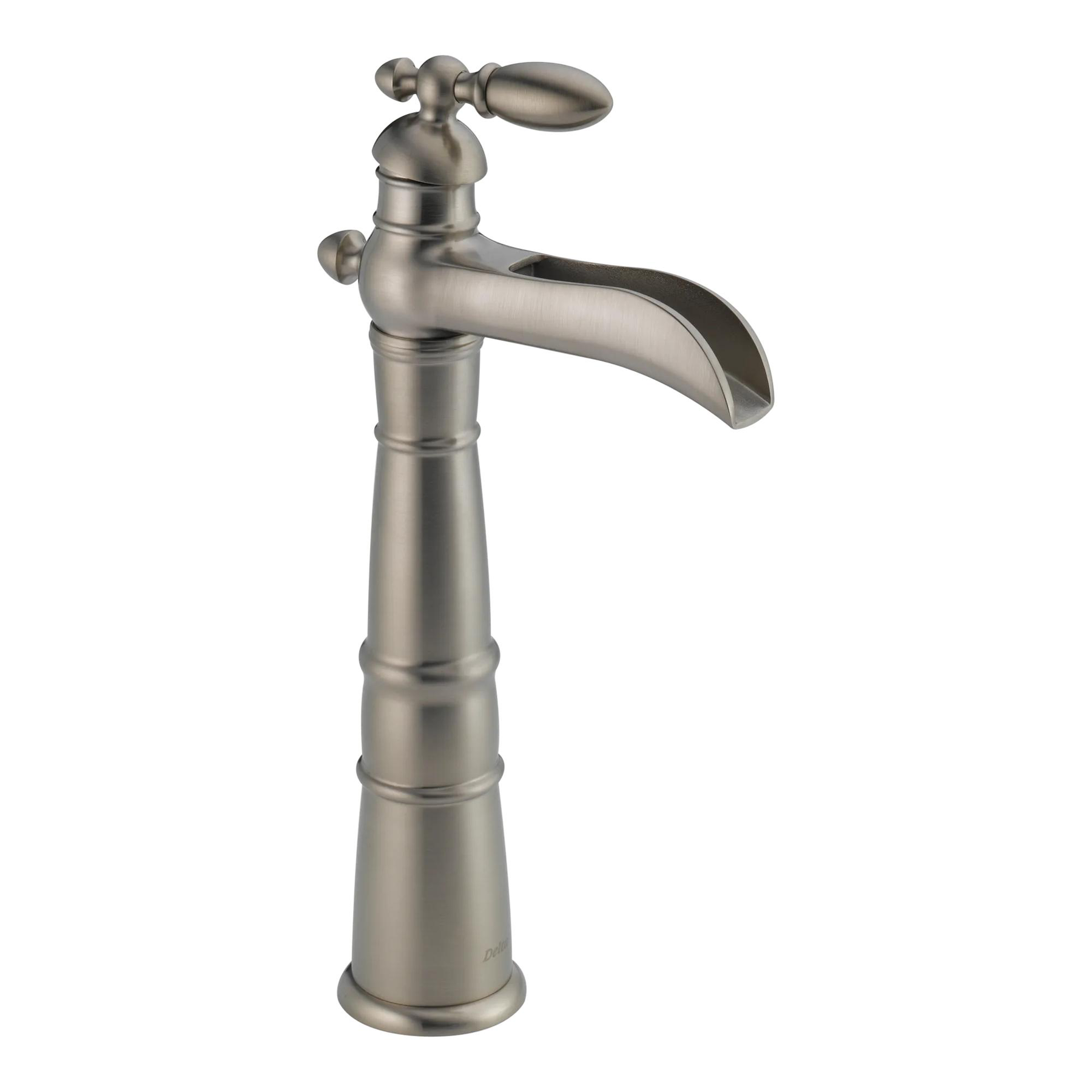 Single Handle Centerset Lavatory Faucet with Riser - Less Pop-Up