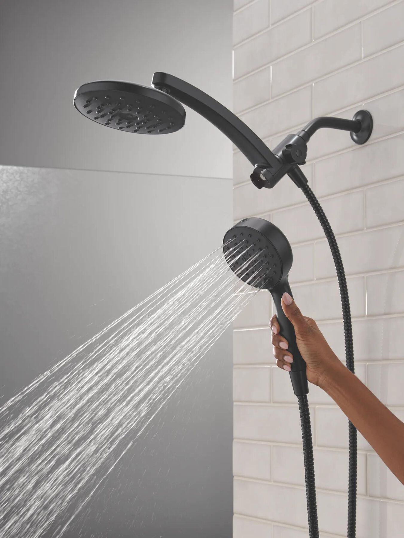 PivotPro&trade; 3-in-1 Combination Shower with Silicone Spray Face