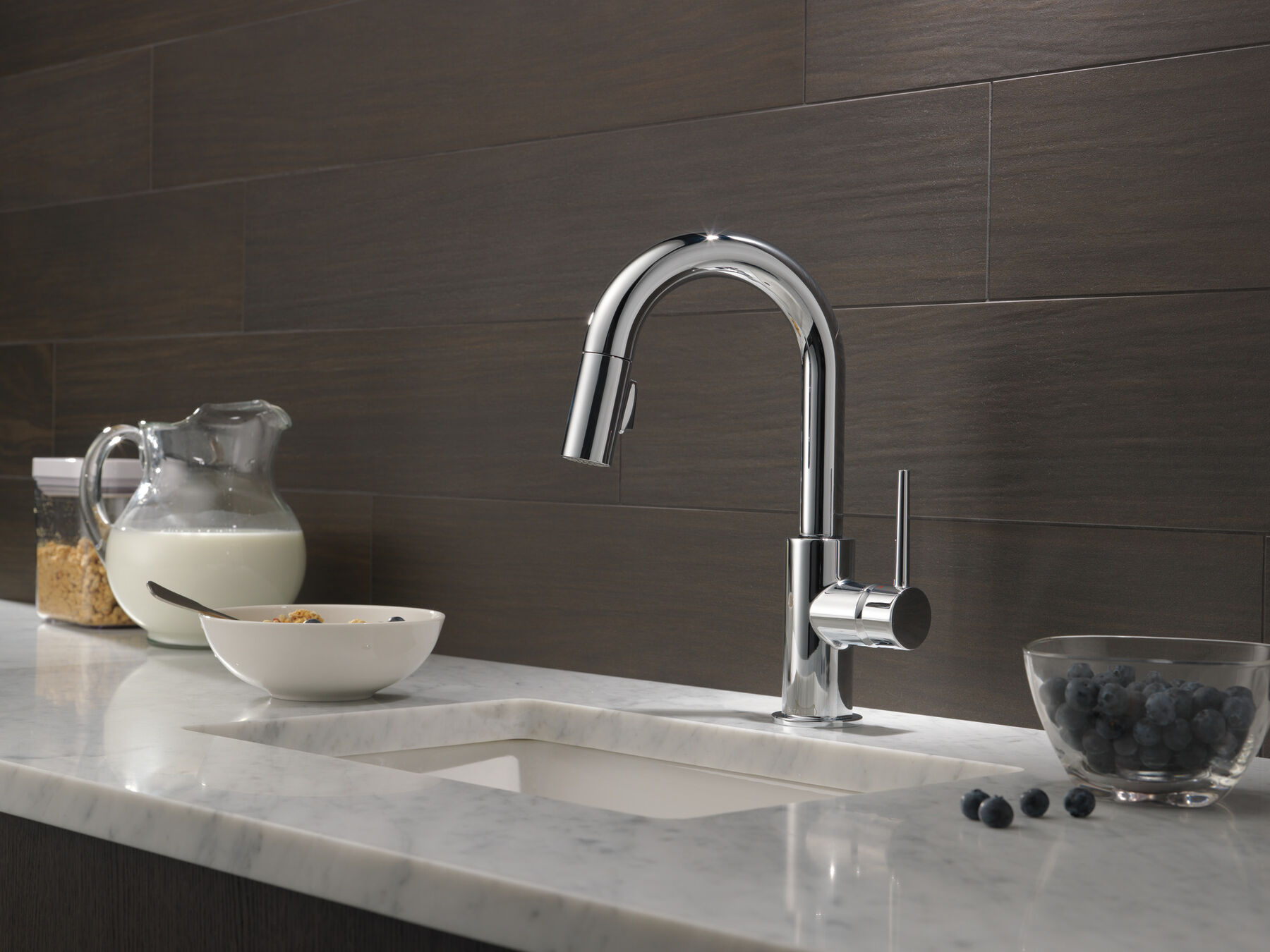 Single Handle Pull-Down Bar/Prep Kitchen Limited Swivel