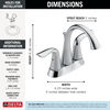 Two Handle Centerset Bathroom Faucet