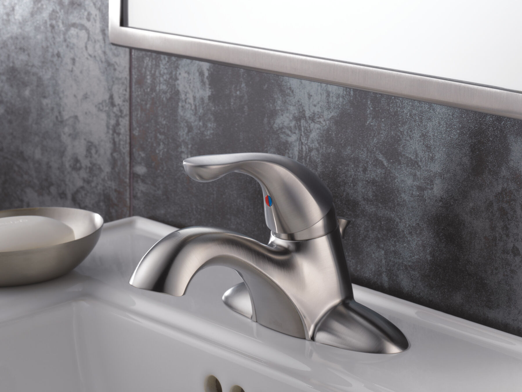 Single Handle Centerset Bathroom Faucet (Recertified)