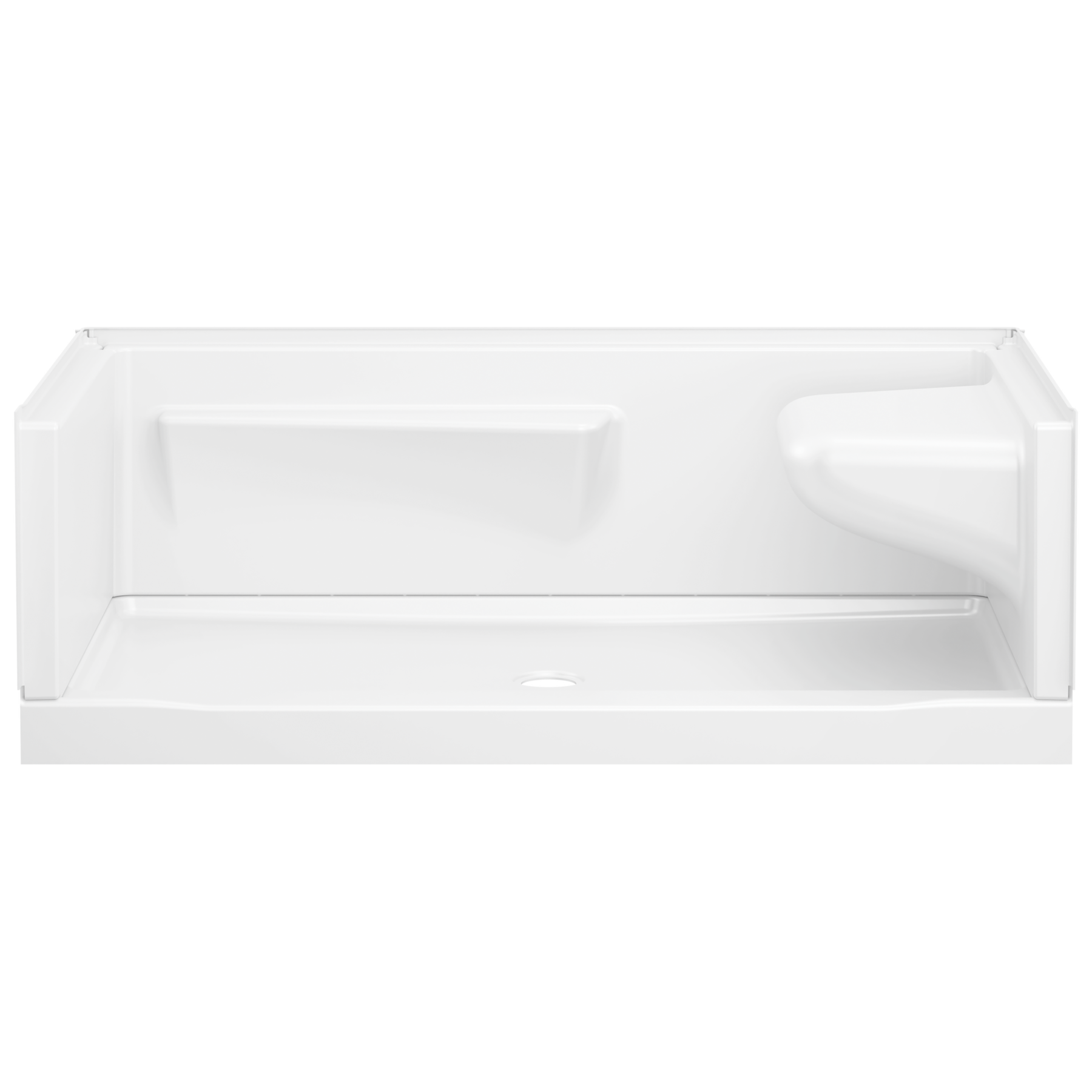 60x32 Alcove Shower Bundle - Right Seat Center Drain