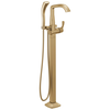 Single Handle Floor Mount Tub Filler Trim