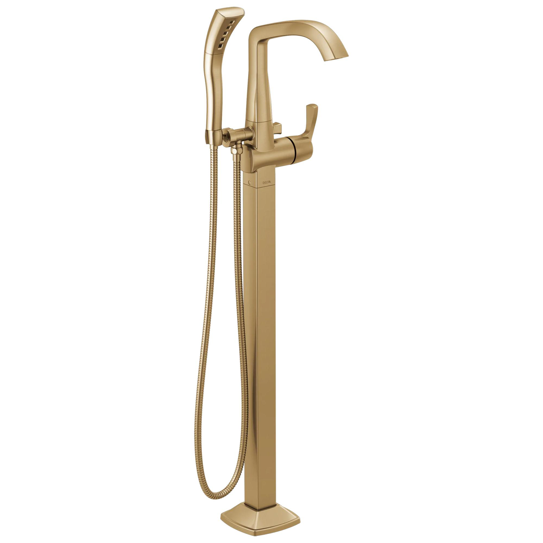 Single Handle Floor Mount Tub Filler Trim
