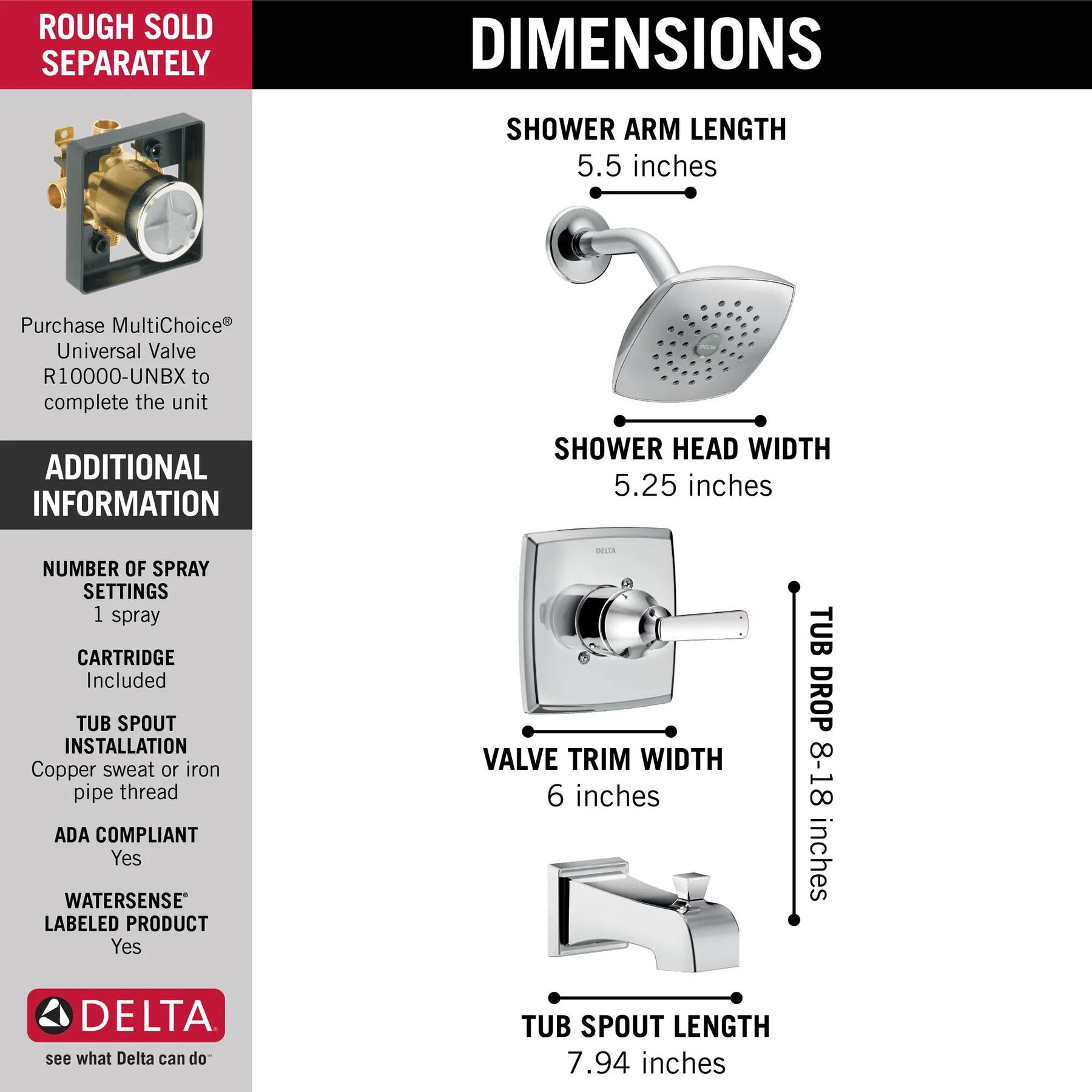 Monitor&reg; 14 Series Tub & Shower Trim