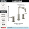 Two Handle Widespread Bathroom Faucet