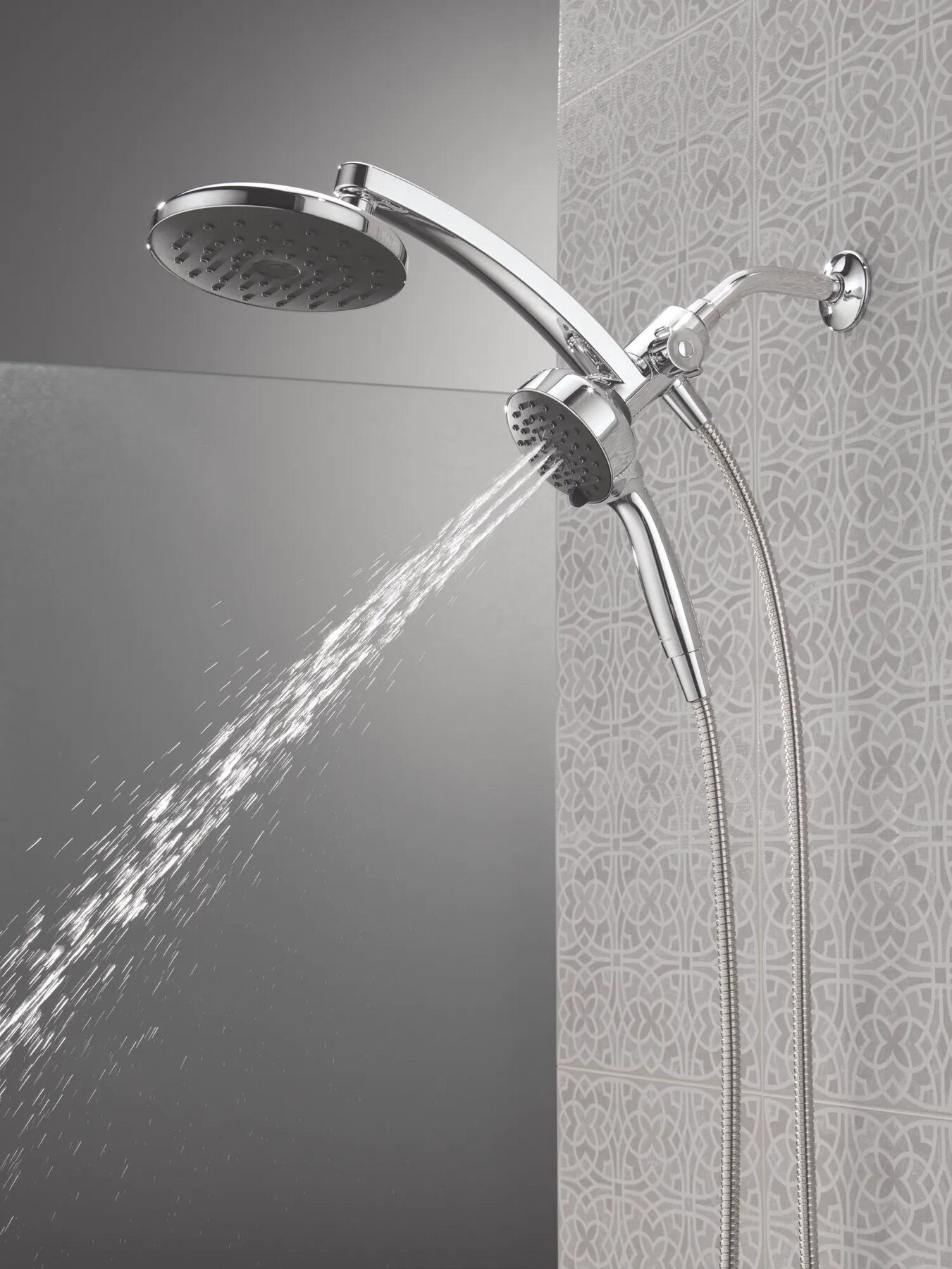 PivotPro&trade; 3-in-1 Combination Shower with TouchClean&reg; Spray Face