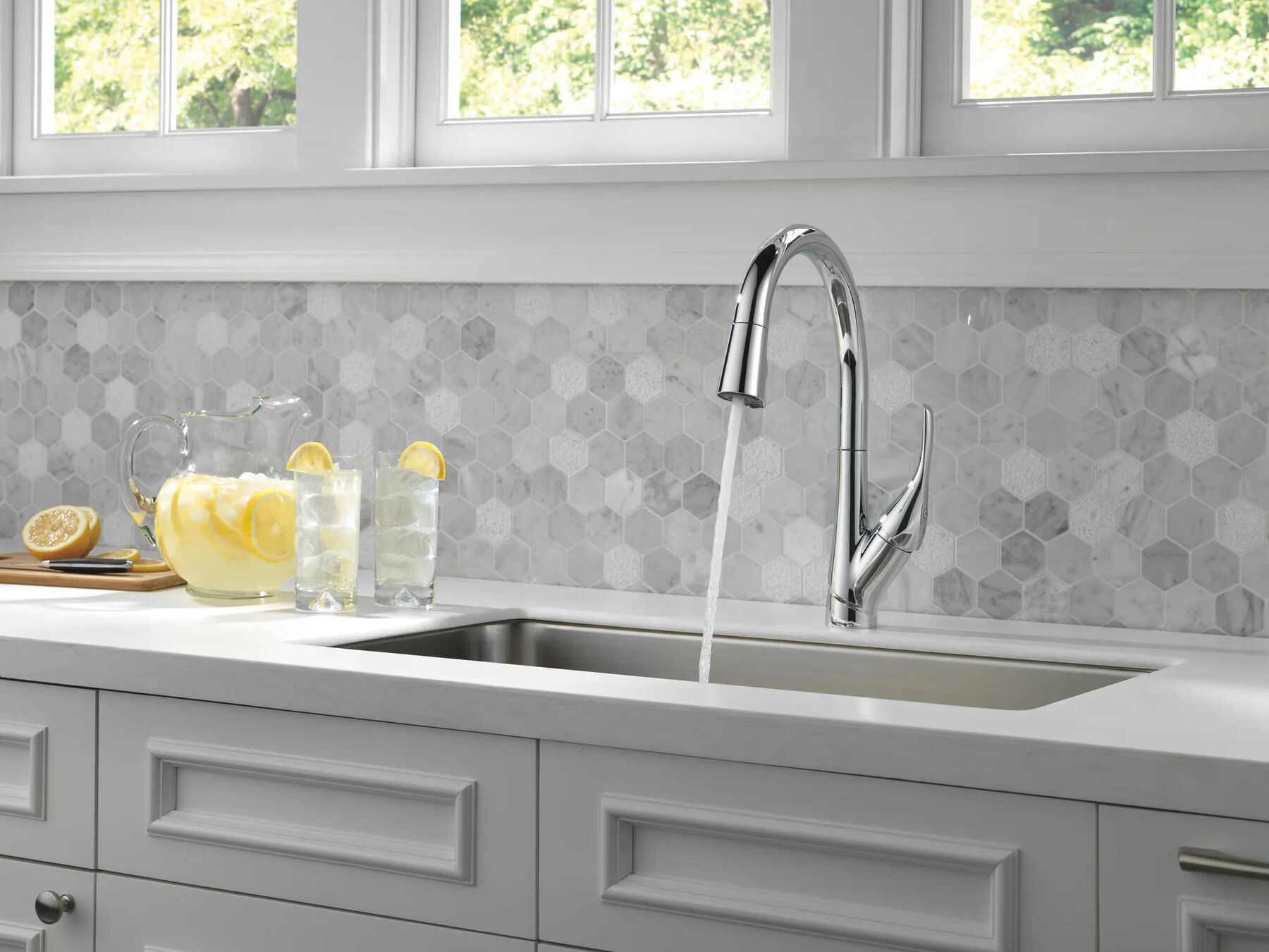 Single Handle Pull-Down Kitchen Faucet with ShieldSpray&reg; Technology