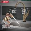 Touch<sub>2</sub>O&reg; Technology Kitchen Faucet with Touchless Technology