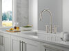 Two Handle Pull-Down Bridge Kitchen Faucet