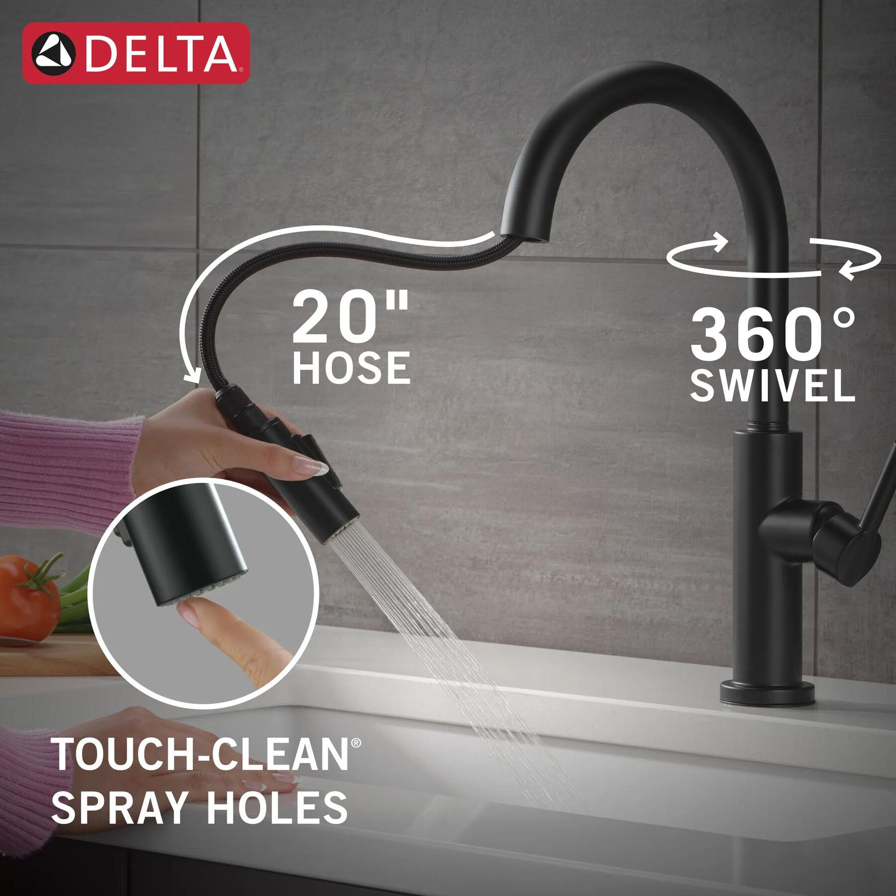 Single Handle Pull-Down Kitchen Faucet
