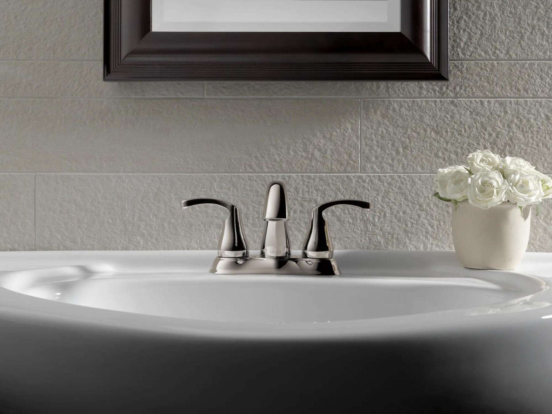 Two Handle Centerset Bathroom Faucet