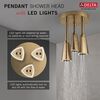 H<sub>2</sub>Okinetic&reg; Pendant Raincan Shower Head with LED Light (Recertified)