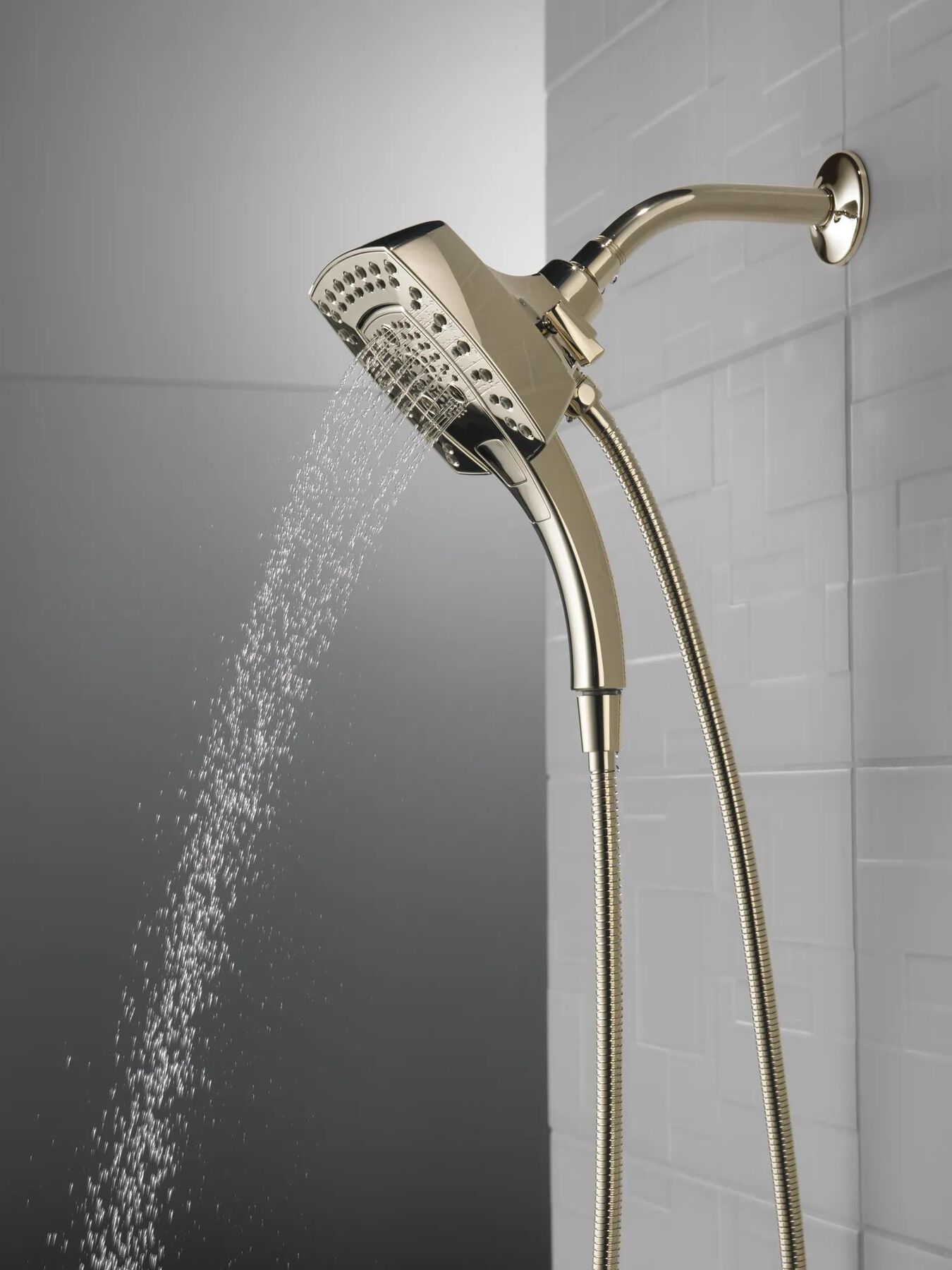H<sub>2</sub>Okinetic&reg; In2ition&reg; 5-Setting Two-in-One Shower