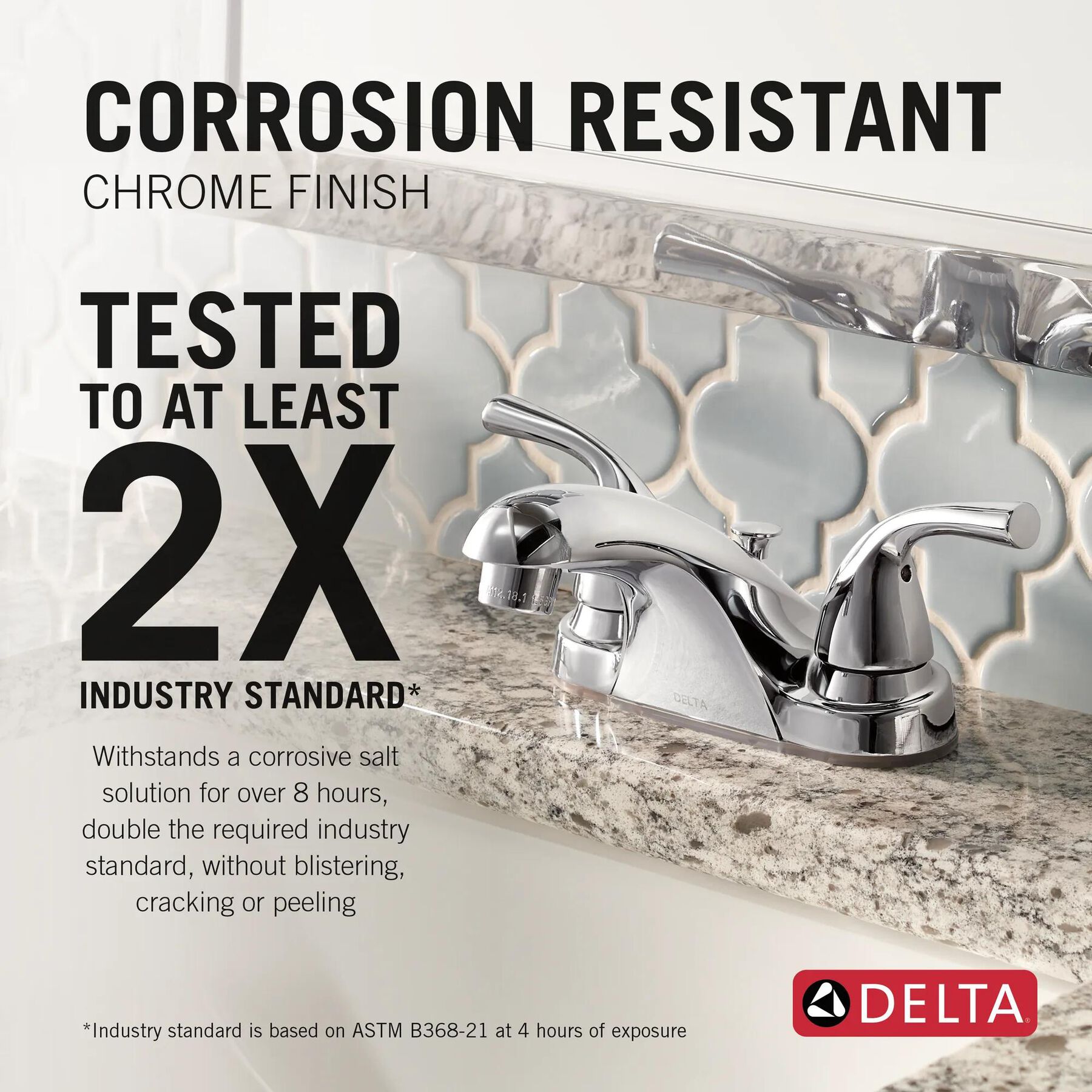 Two Handle Centerset Bathroom Faucet
