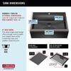 30&rdquo; Retrofit Farmhouse Apron Front 16 Gauge Workstation Kitchen Sink Single Bowl in with WorkFlow&trade; Ledge and&nbsp;Accessories for Top Mount Drop-In Installation