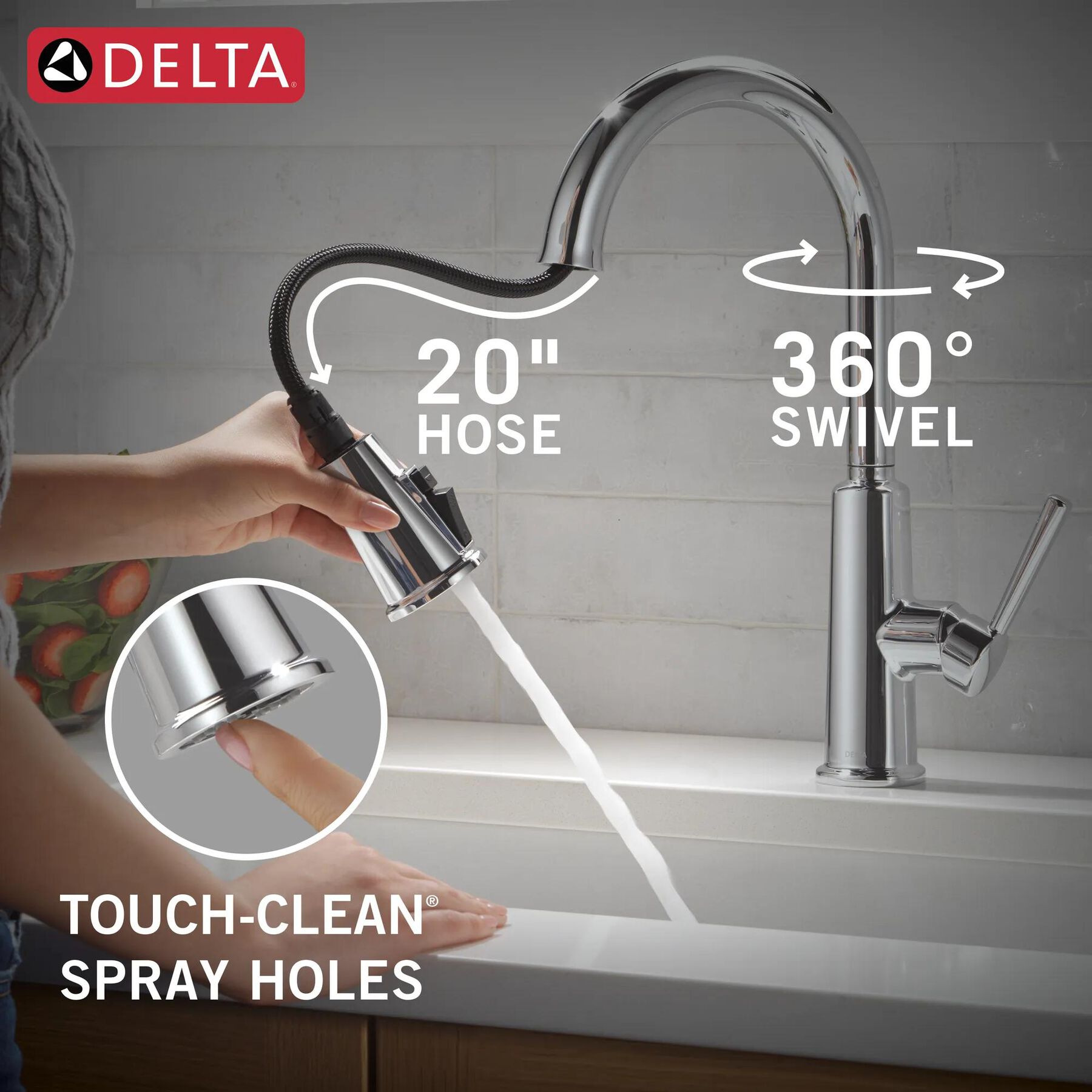 Pull-Down Kitchen 1 Handle with Soap Dispenser Bundle