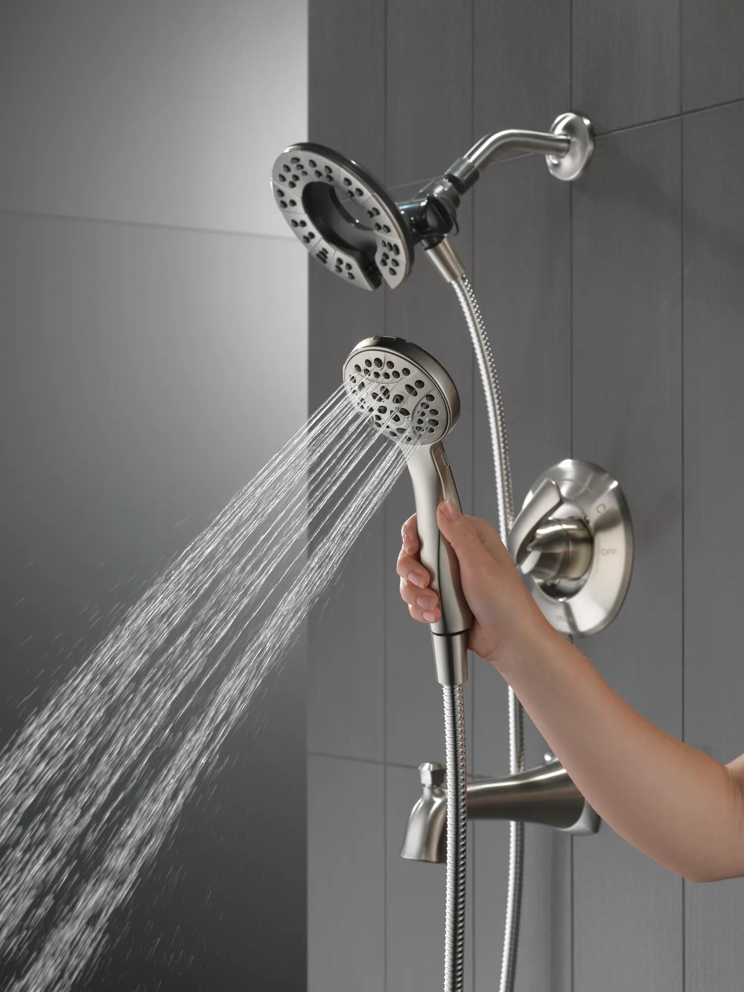 Monitor® 14 Series Tub & Shower with In2ition® in Stainless 144962