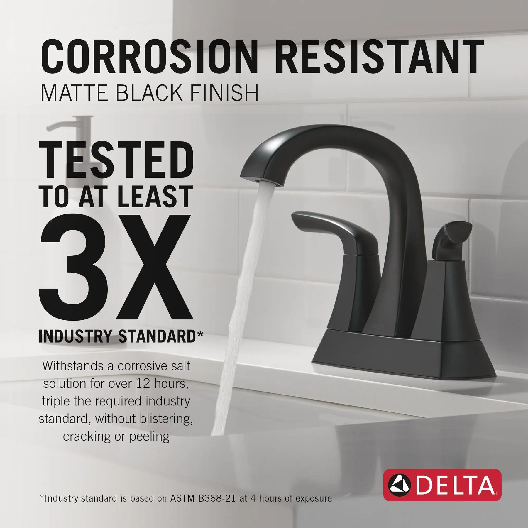 Two Handle Centerset Bathroom Faucet (Recertified)