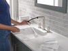 Two Handle Widespread Pull-Down Bathroom Faucet