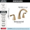 Two Handle Widespread Bathroom Faucet