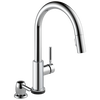 Single Handle Pull-Down Kitchen Faucet with Touch<sub>2</sub>O&reg; Technologyand Soap Dispenser