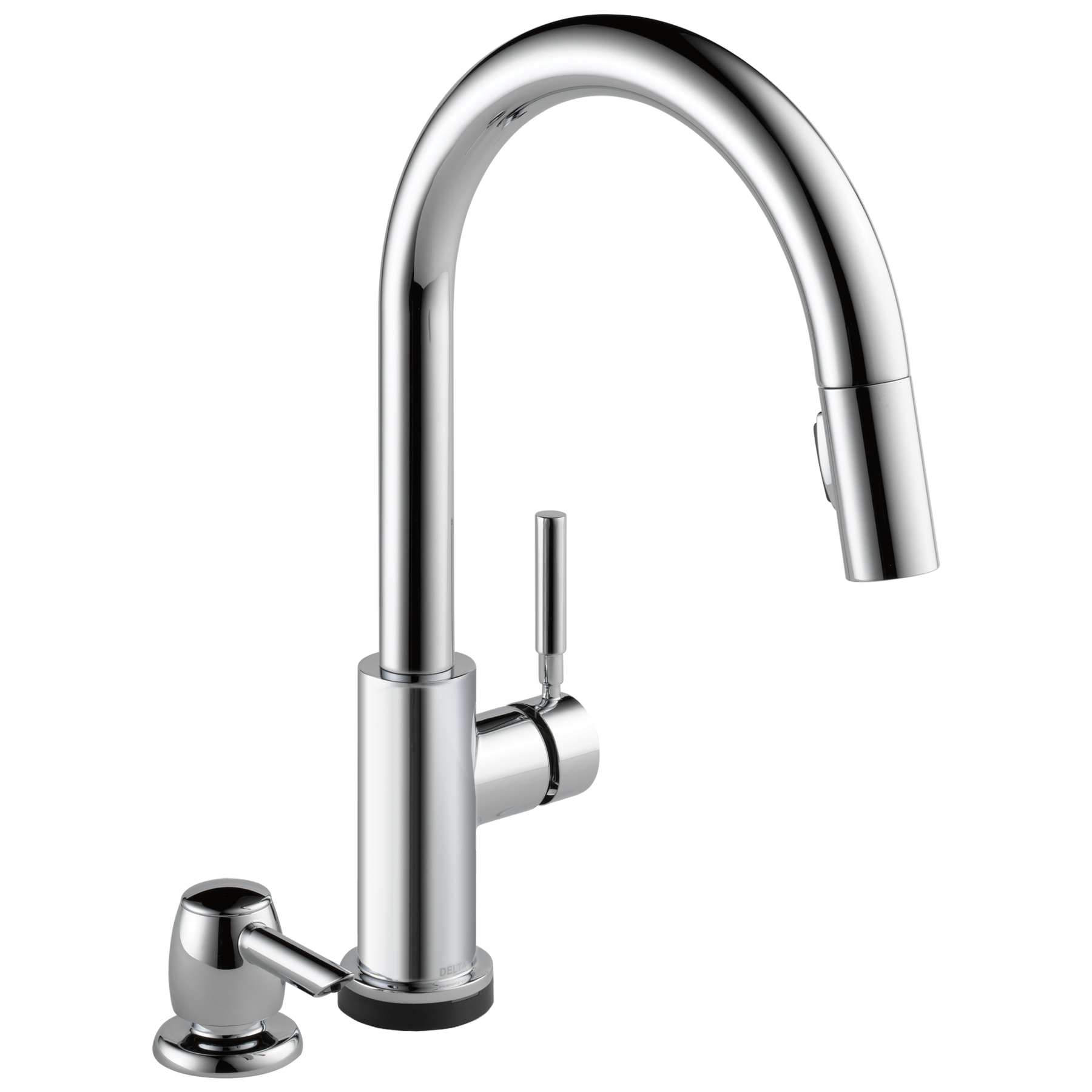 Single Handle Pull-Down Kitchen Faucet with Touch<sub>2</sub>O&reg; Technologyand Soap Dispenser