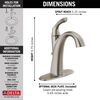 Single Handle Centerset Bathroom Faucet (Recertified)