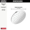 10" Single-Function Raincan Shower Head