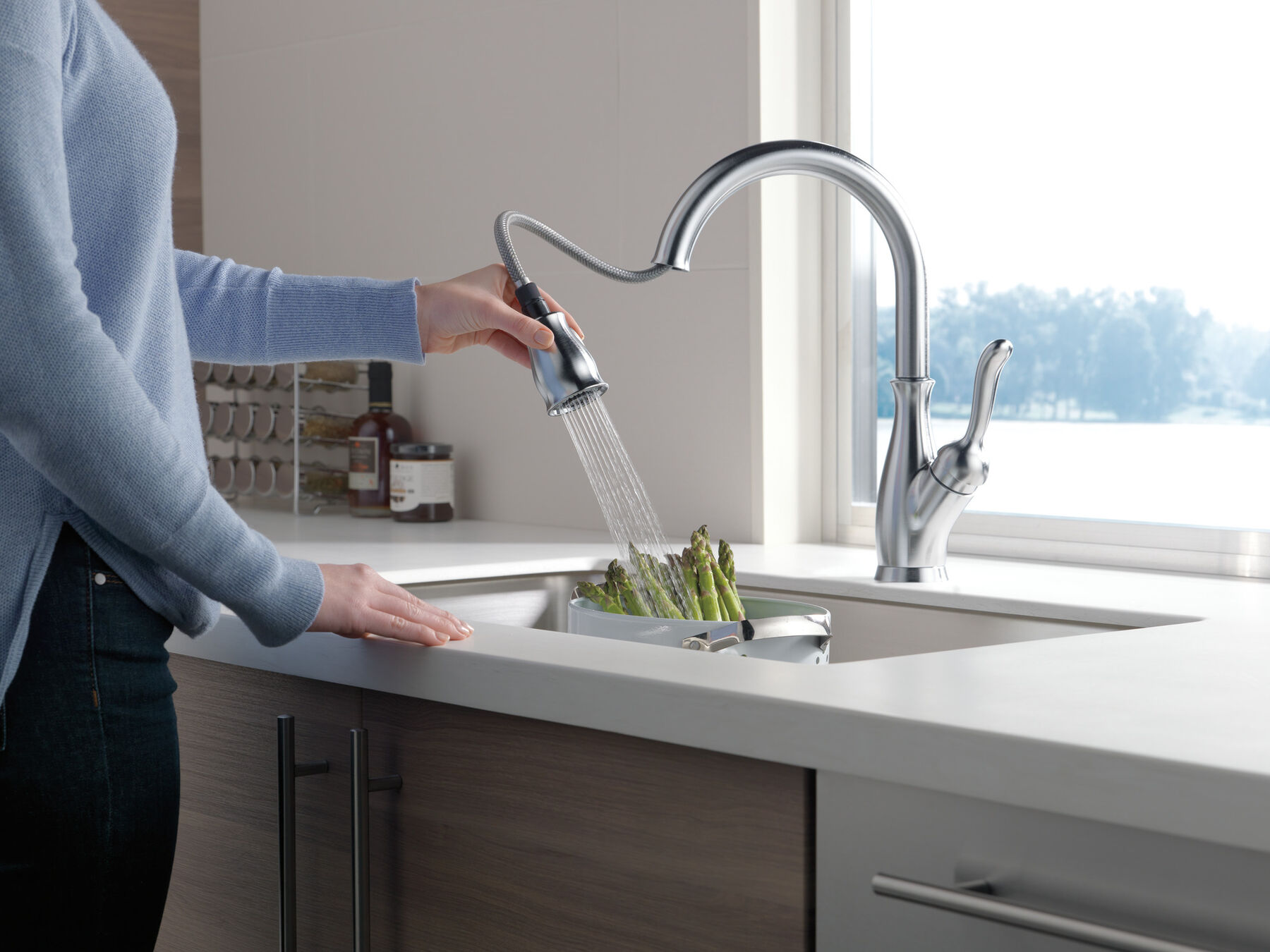 Single Handle Pull-Down Kitchen Faucet with ShieldSpray&reg; Technology