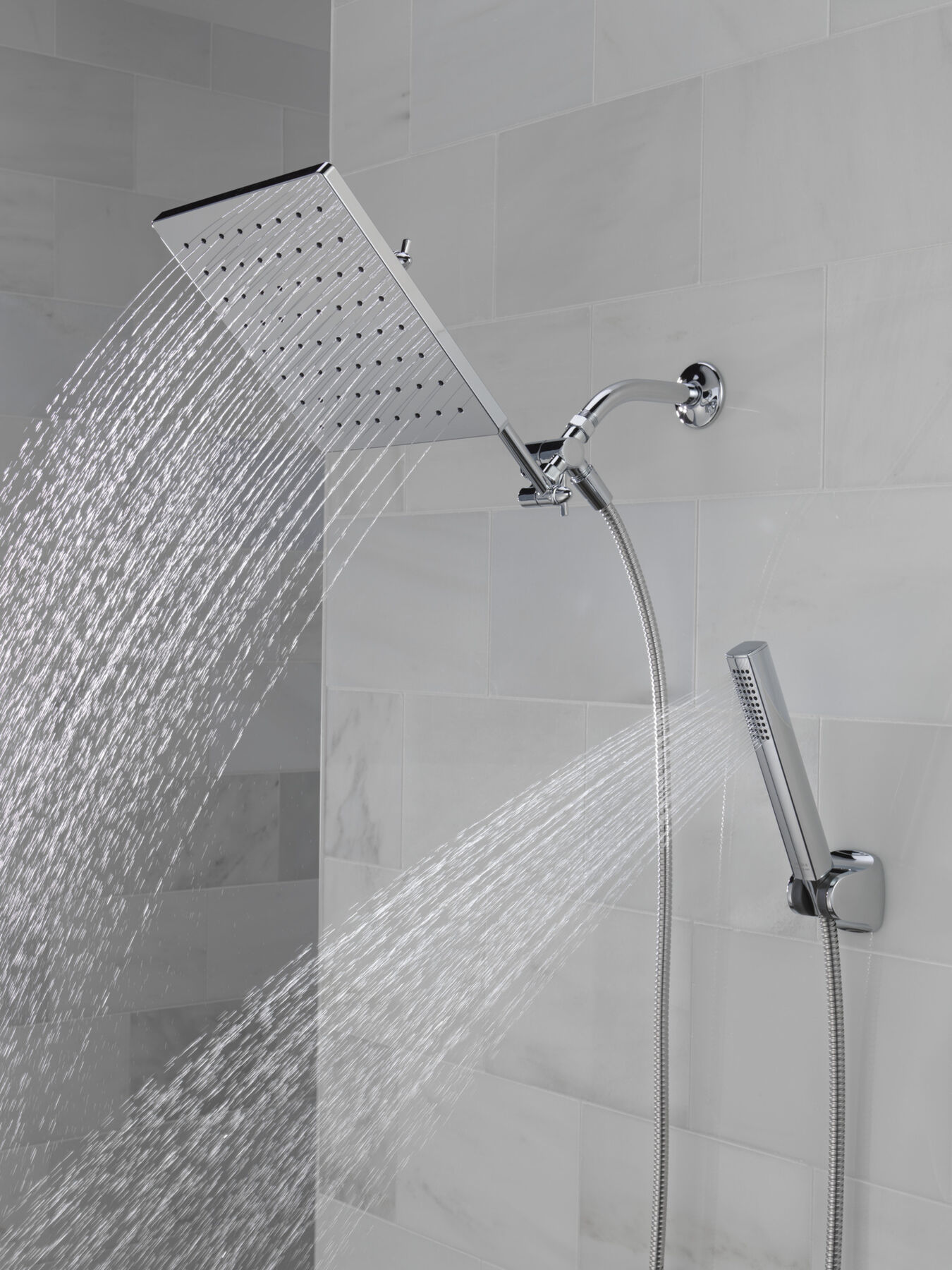 Monitor 14 Series Shower Trim with 10-Inch Raincan Combination Showerhead Bundle