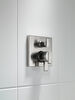 Angular Modern Monitor&reg; 17 Series Valve Trim with 3-Setting Integrated Diverter