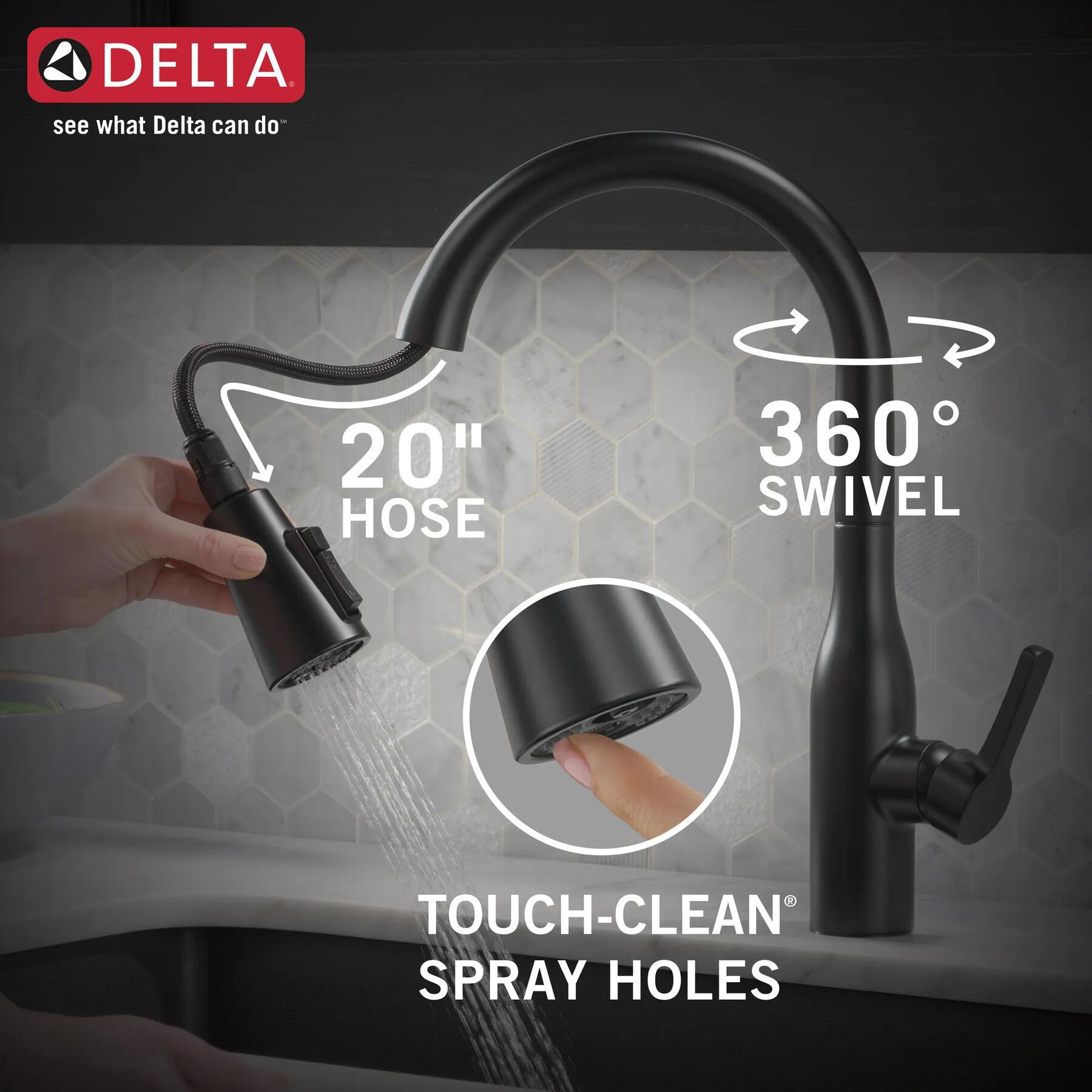 Single Handle Pull-Down Kitchen Faucet with Soap Dispenser and ShieldSpray&reg; Technology (Recertified)
