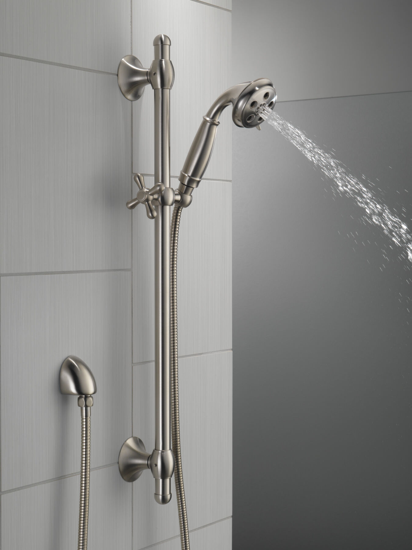 H<sub>2</sub>Okinetic&reg; 3-Setting Slide Bar Hand Shower (Recertified)
