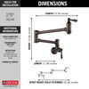 Traditional Wall Mount Pot Filler