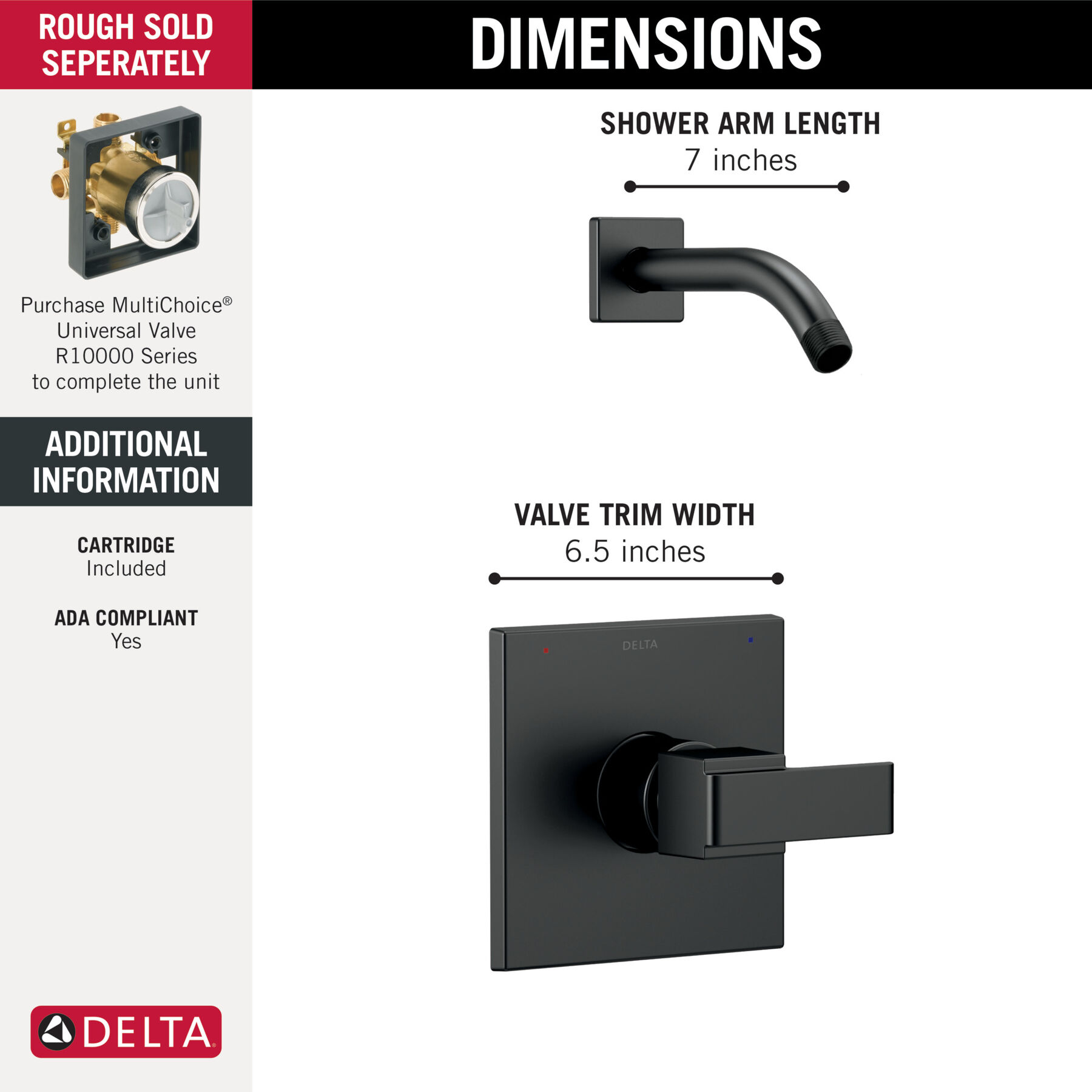 Monitor&reg; 14 Series Shower Trim - Less Head