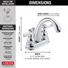Two Handle Centerset Bathroom Faucet (Recertified)