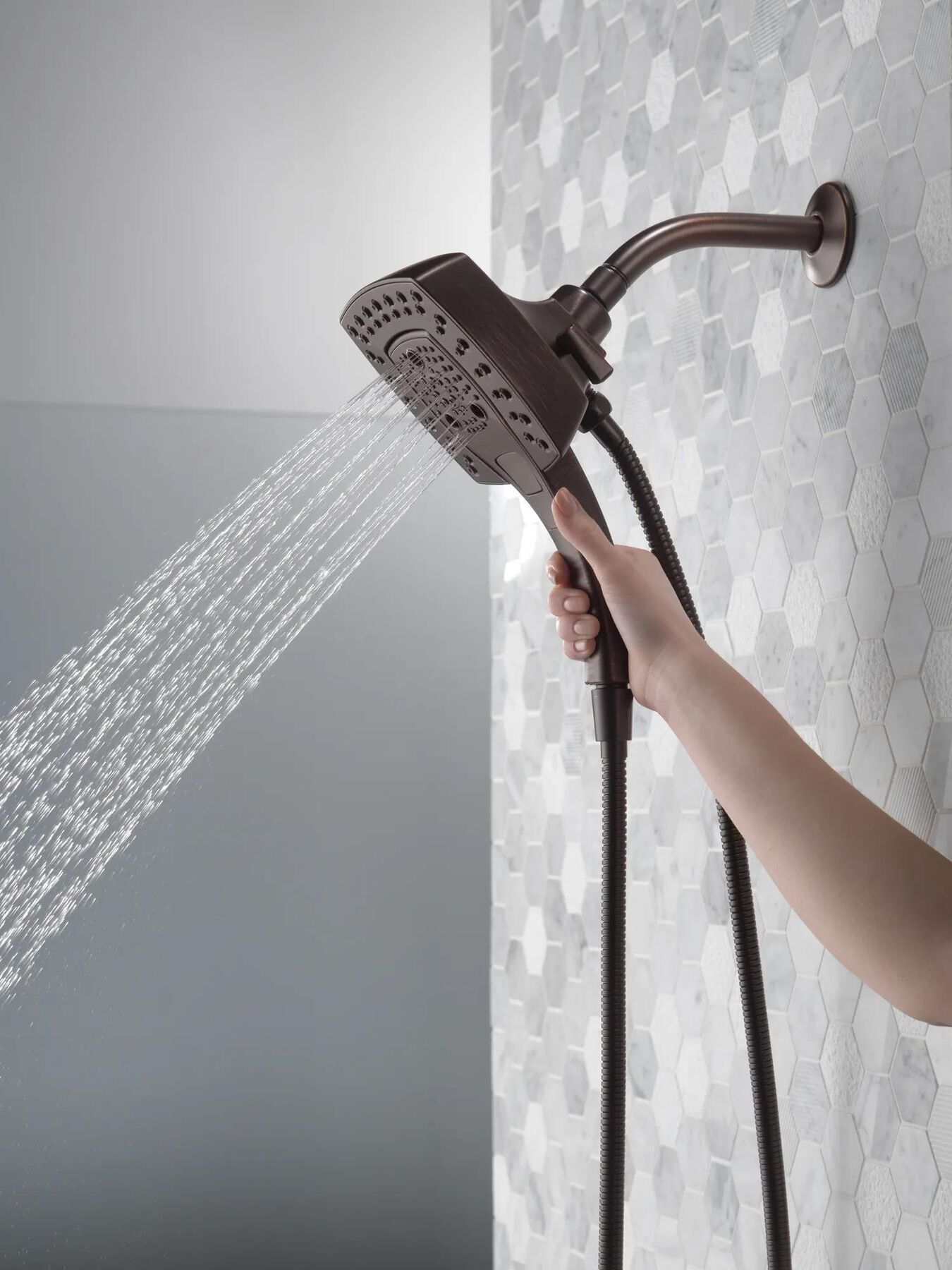 H<sub>2</sub>Okinetic&reg; In2ition&reg; 5-Setting Two-in-One Shower (Recertified)