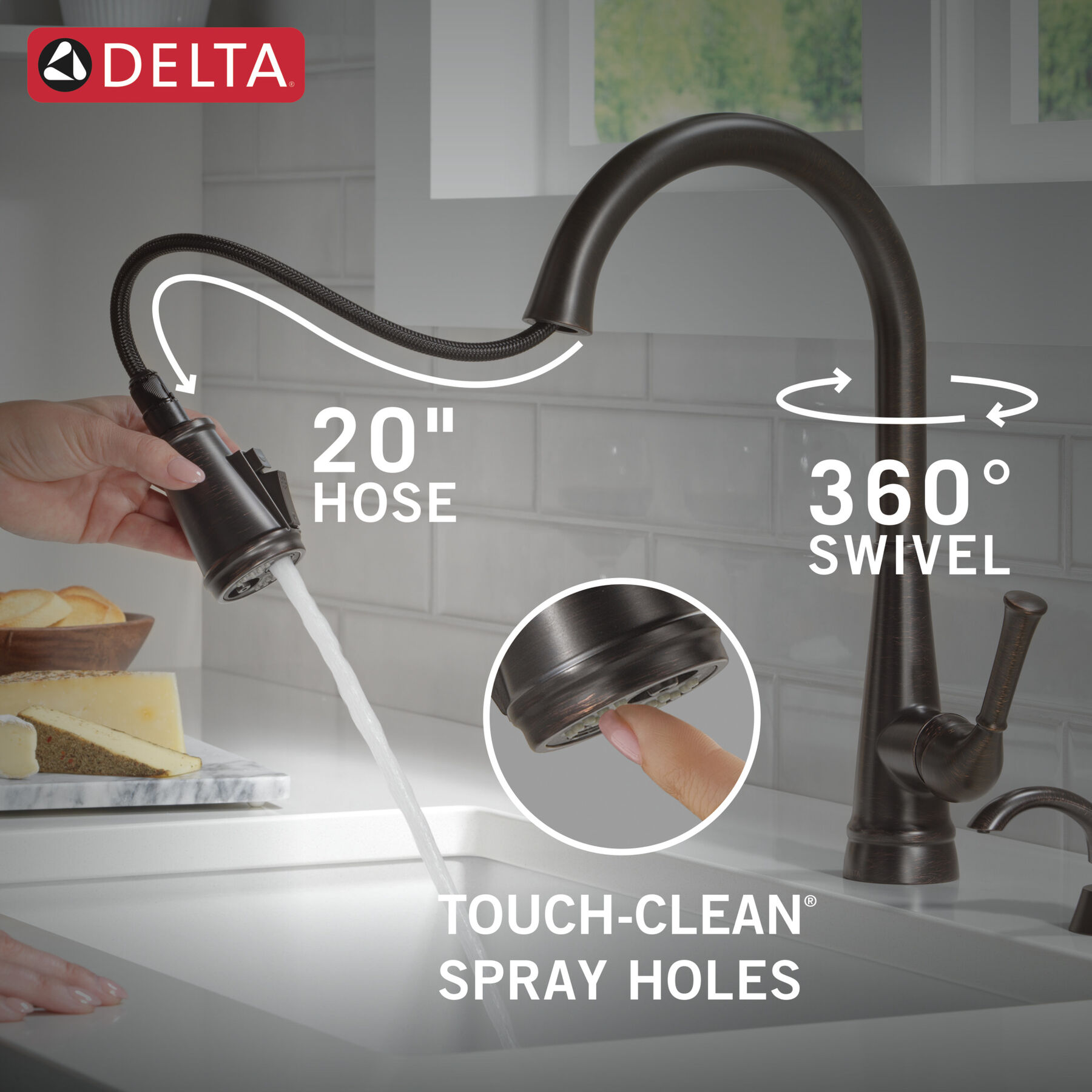 Single Handle Pull-Down Kitchen Faucet with Soap Dispenser and ShieldSpray&reg; Technology (Recertified)