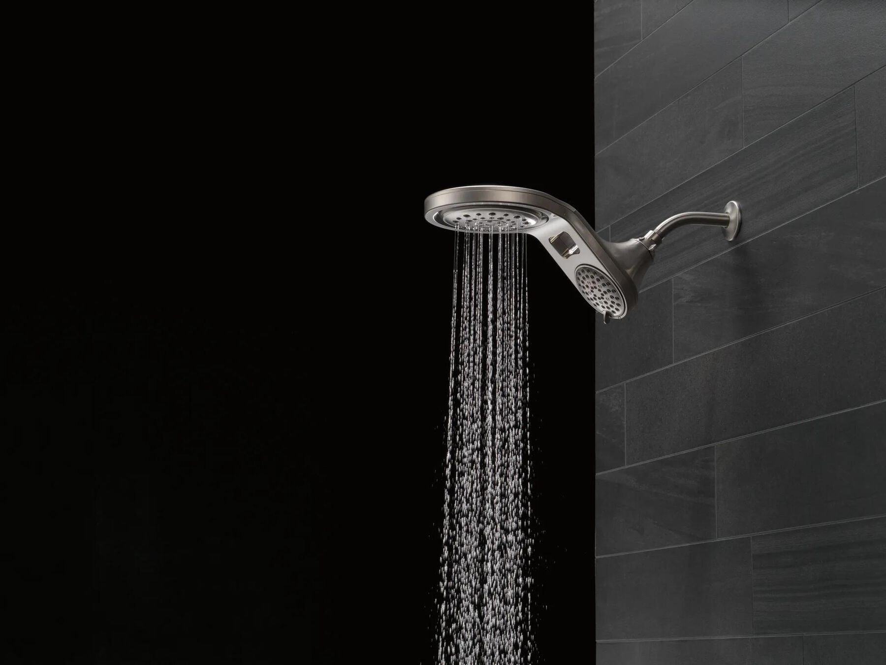 HydroRain&reg; 5-Setting Two-in-One Shower Head