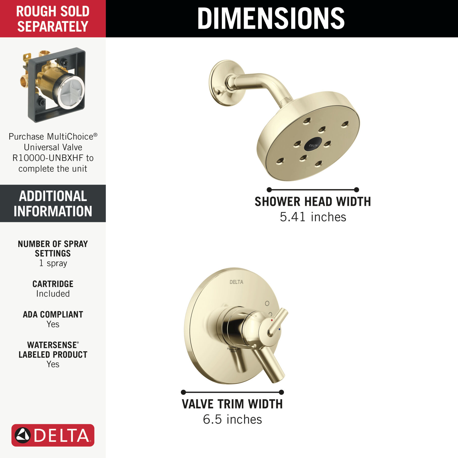 Monitor&reg; 17 Series H<sub>2</sub>Okinetic&reg; Shower Trim