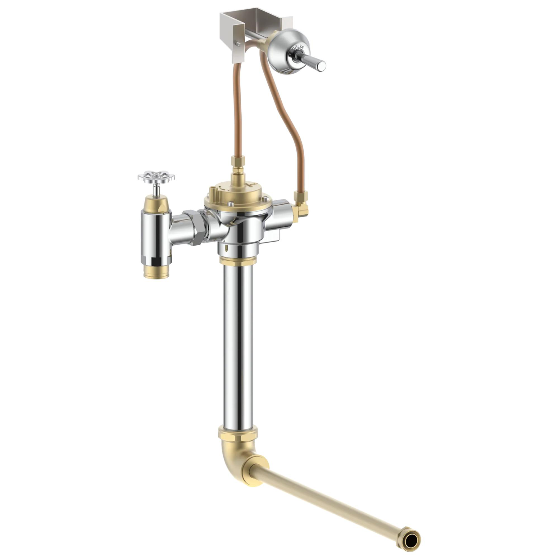 Manual Concealed Urinal Flush Valve
