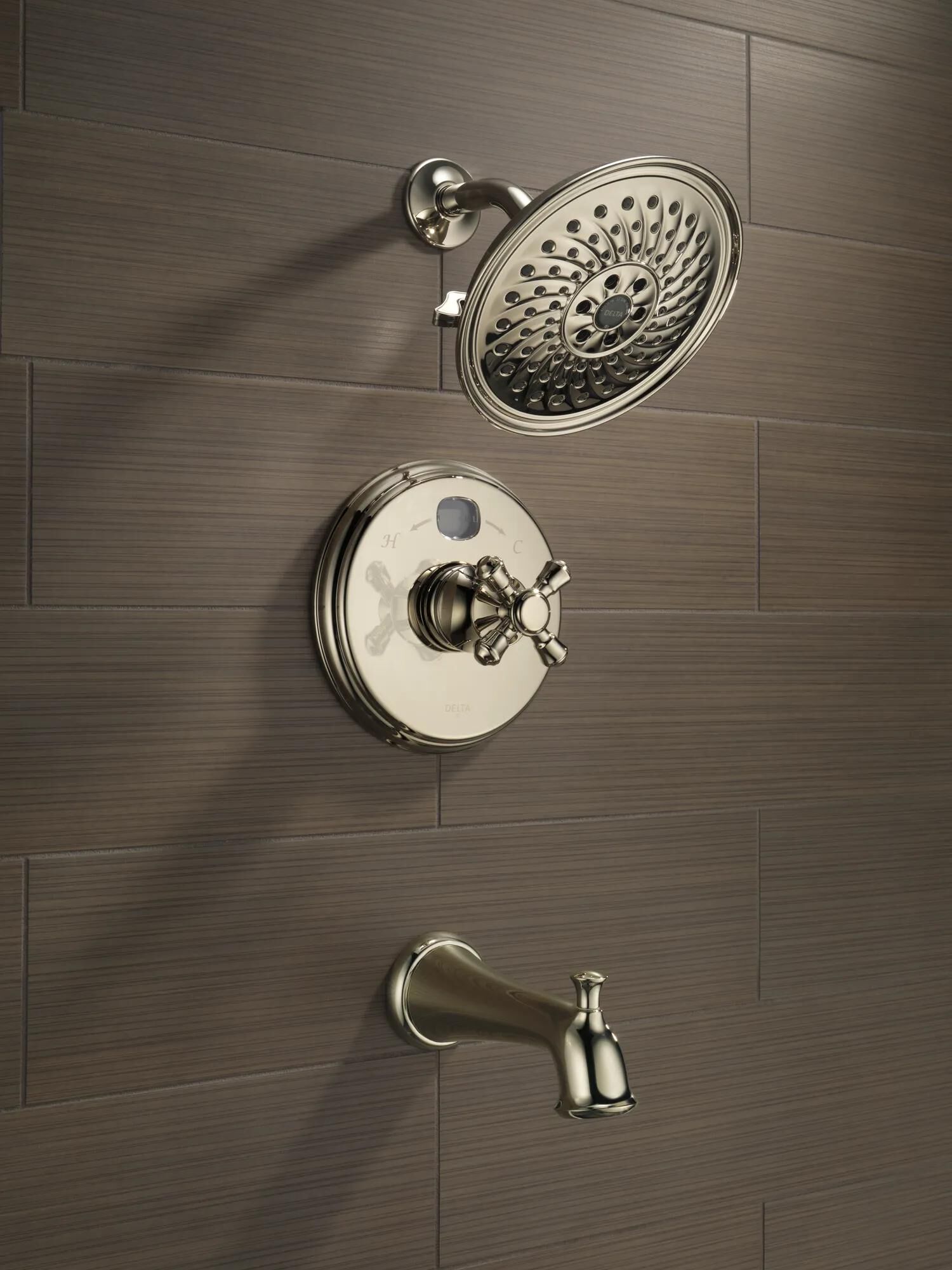 H2Okinetic® 3-Setting Raincan Shower Head in Polished Nickel 52687