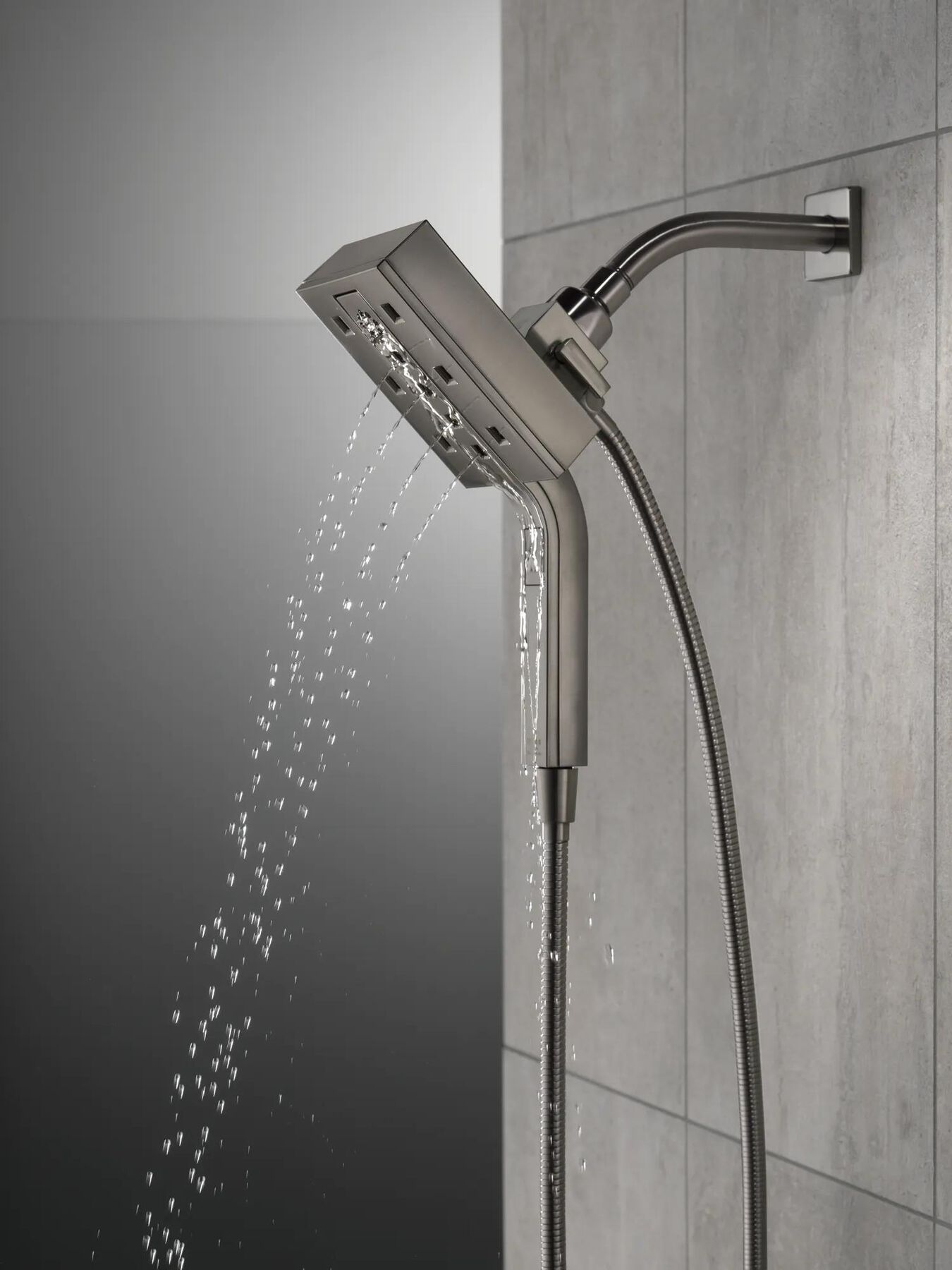 H<sub>2</sub>Okinetic&reg; In2ition&reg; 4-Setting Two-in-One Shower