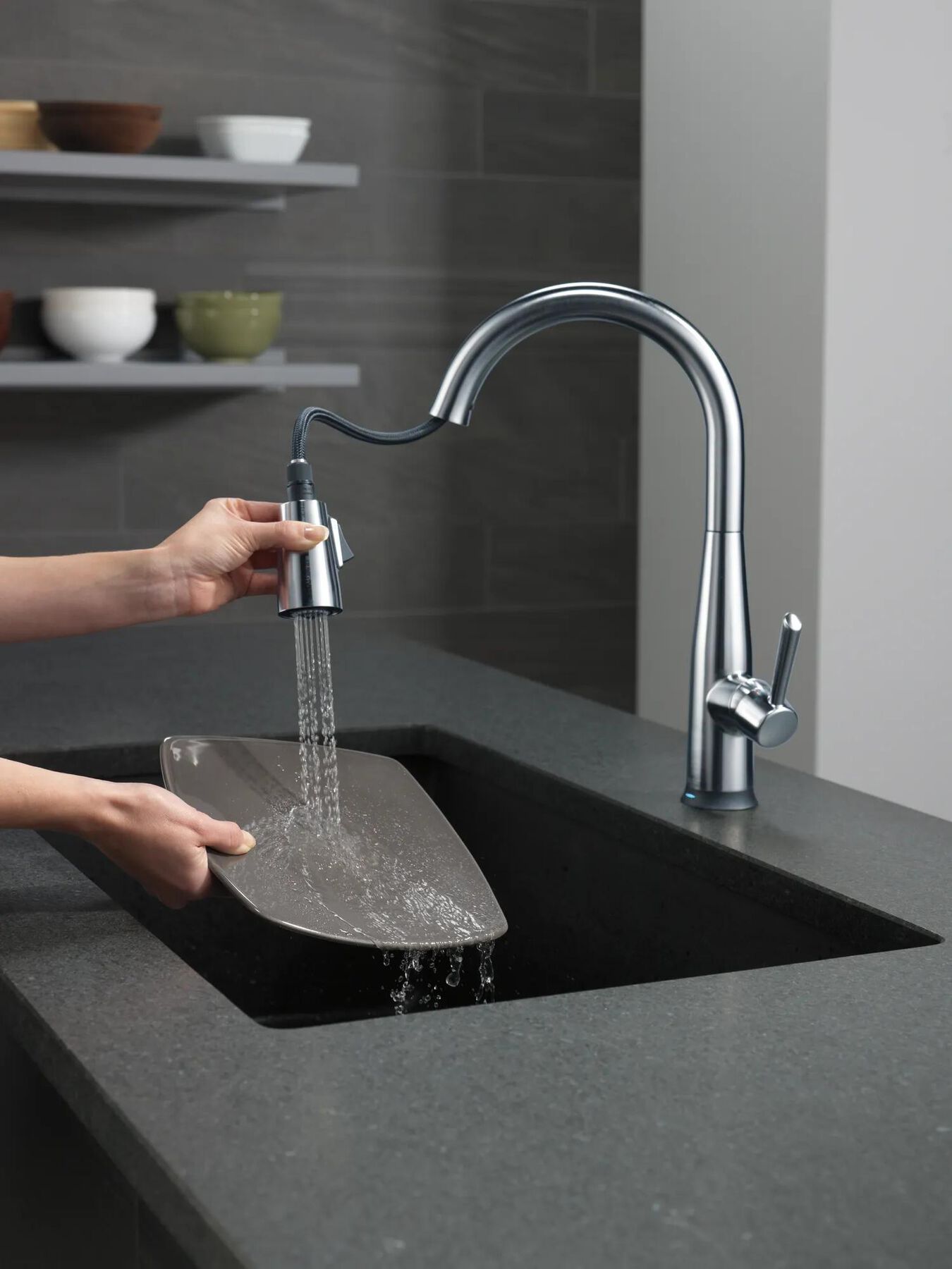 VoiceIQ&reg; Single Handle Pull-Down Faucet with Touch<sub>2</sub>O&reg; Technology (Recertified)