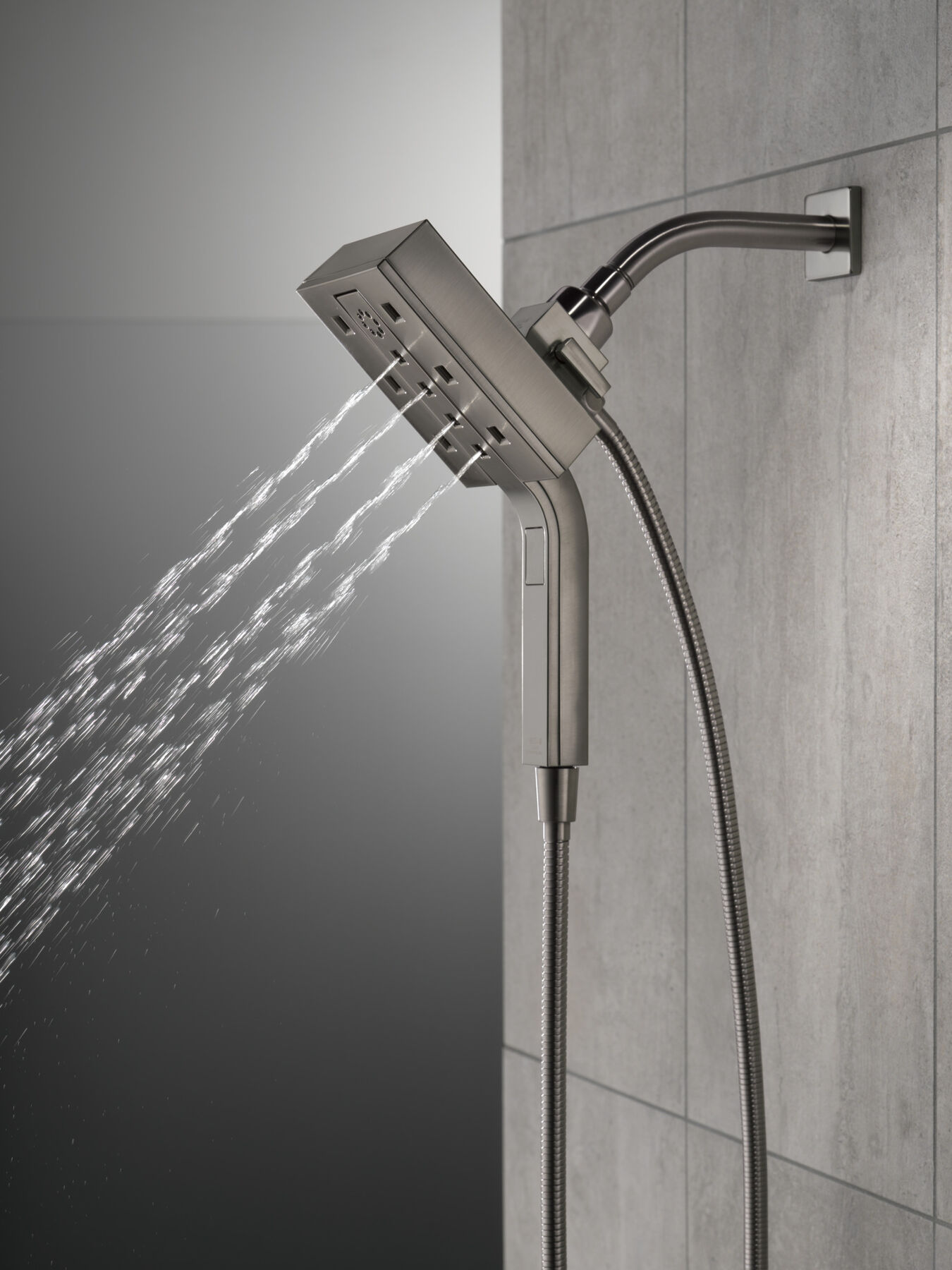 H<sub>2</sub>Okinetic&reg; In2ition&reg; 4-Setting Two-in-One Shower